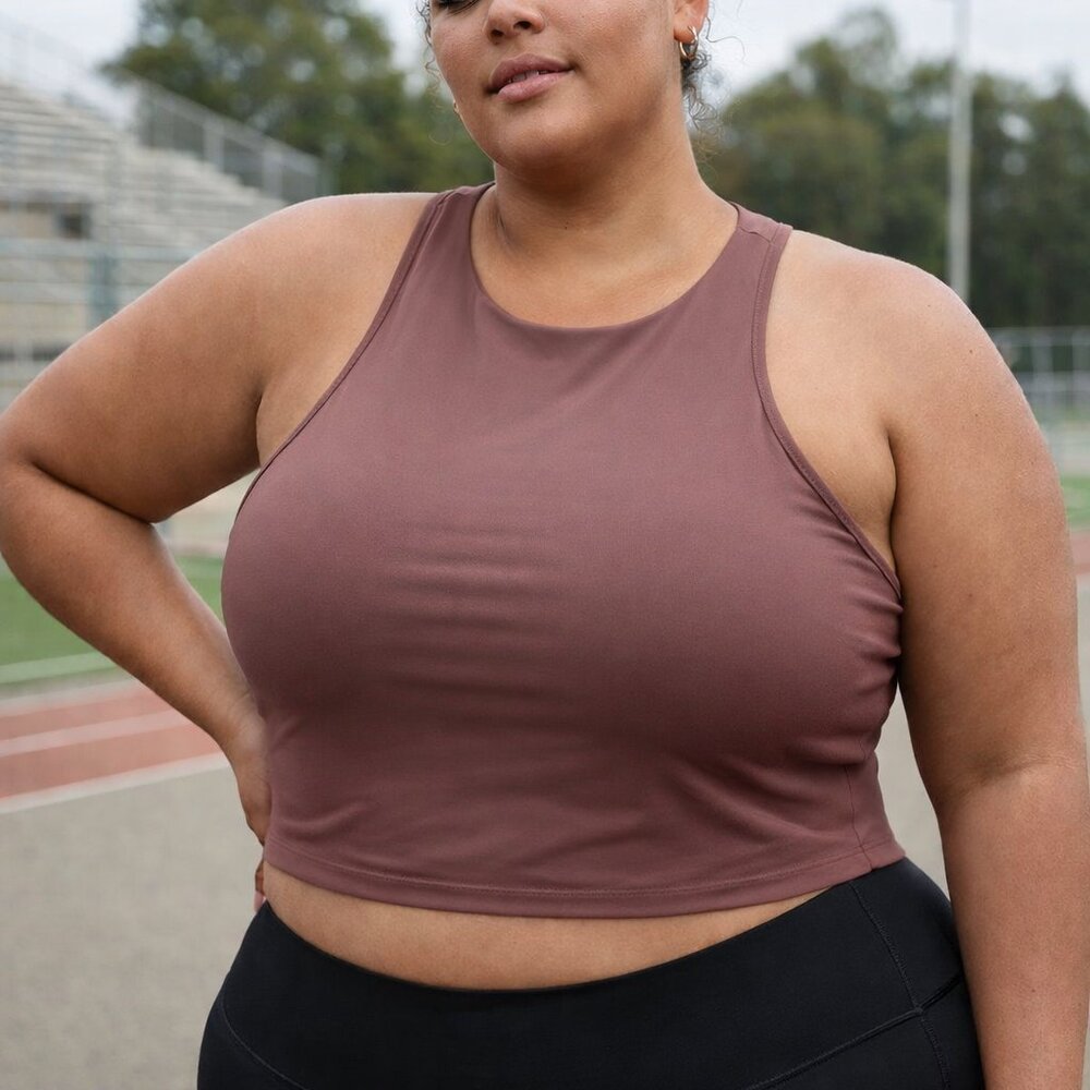 Women's Madewell Brown Tank Top Sports Bra Size XXL